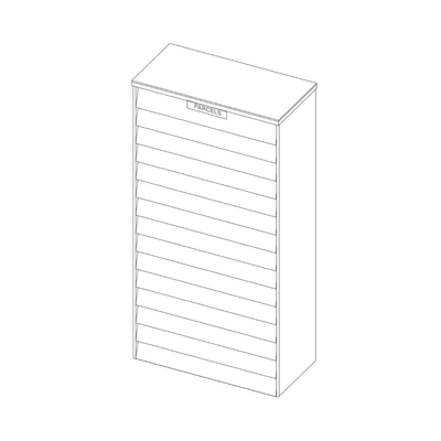 Arthur | Parcel & Letterbox | Pillar | Charcoal & Bark
