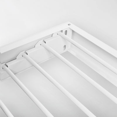 Eldina fold-away clothesline in white close up